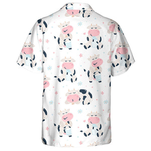 Cute Baby Cow Is Drinking Milk Hawaiian Shirt,Hawaiian Shirt Gift, Christmas Gift