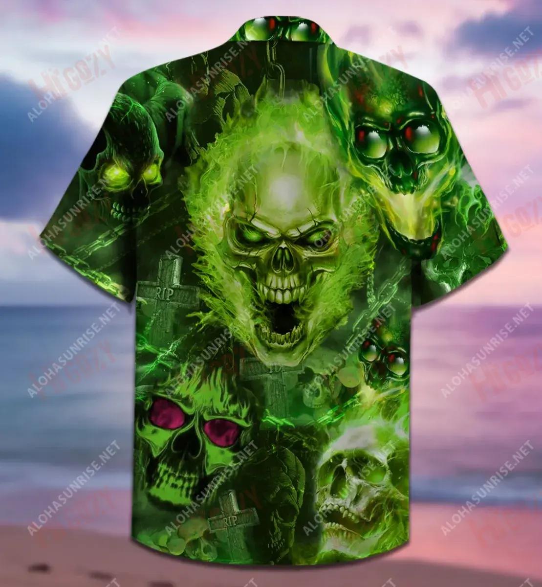 Fear No Man Short Short Sleeve Shirt Ocean Short Sleeve Best Hawaiian Shirts Hawaiian Shirt Pattern_Hawaiian Shirt Gift, Christmas Gift