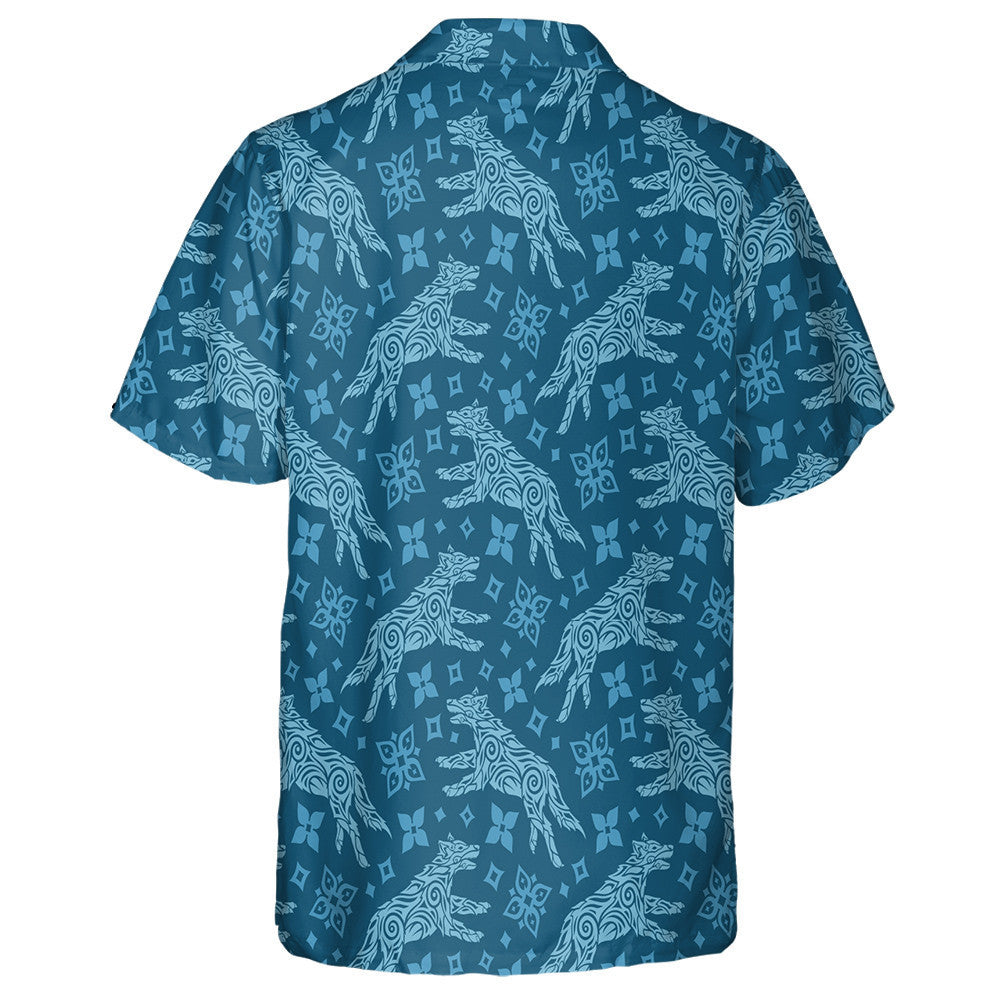Beautiful Winter With Northern Wolf And Snowflakes Hawaiian Shirt, Hawaiian Shirt Gift, Christmas Gift