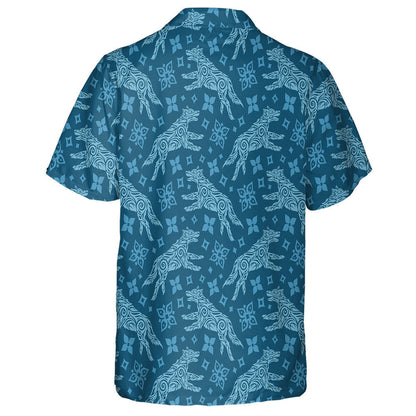 Beautiful Winter With Northern Wolf And Snowflakes Hawaiian Shirt, Hawaiian Shirt Gift, Christmas Gift
