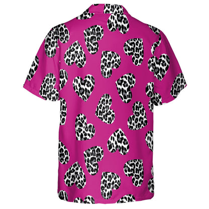 Croí Liopard Ar Bándearg Dorcha i Stíl Seanré Léine Haváís, Bronntanas Léine Haváís, Bronntanas Nollag