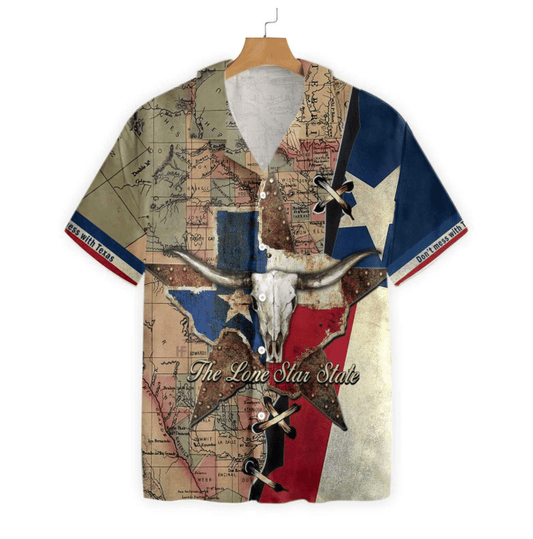 Colorful Texas Peace Crazy Background Design Hawaiian Shirt,Hawaiian Shirt Gift, Christmas Gift