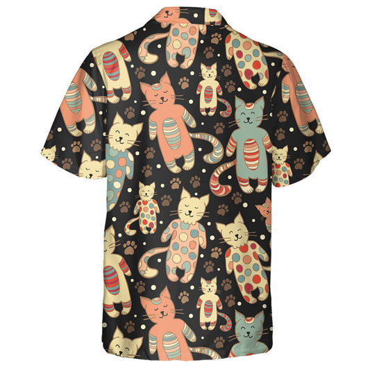 Smiling Cats On The Dark Background Hawaiian Shirt,Hawaiian Shirt Gift, Christmas Gift