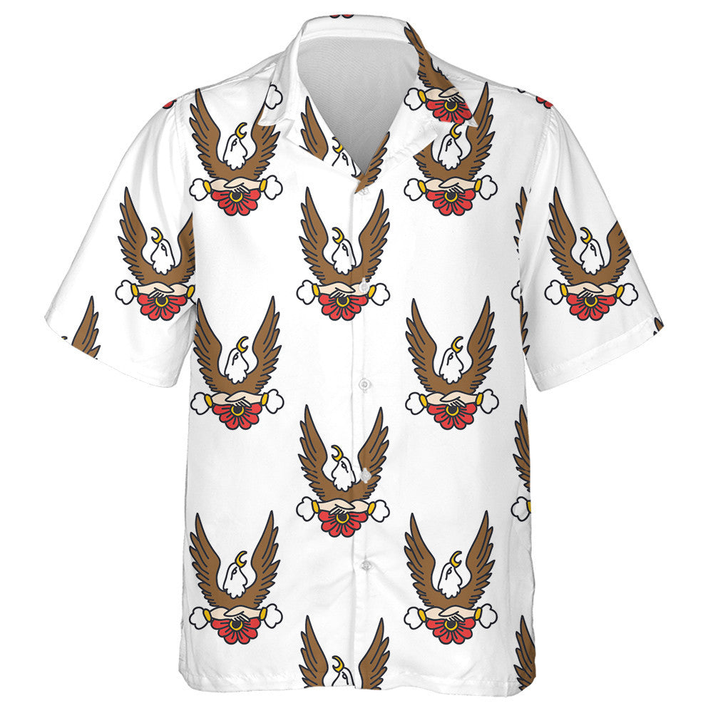 Sciathán Ardaithe Donn Iolair Le Léine Bláth haváíais, haváís le haghaidh bronntanais