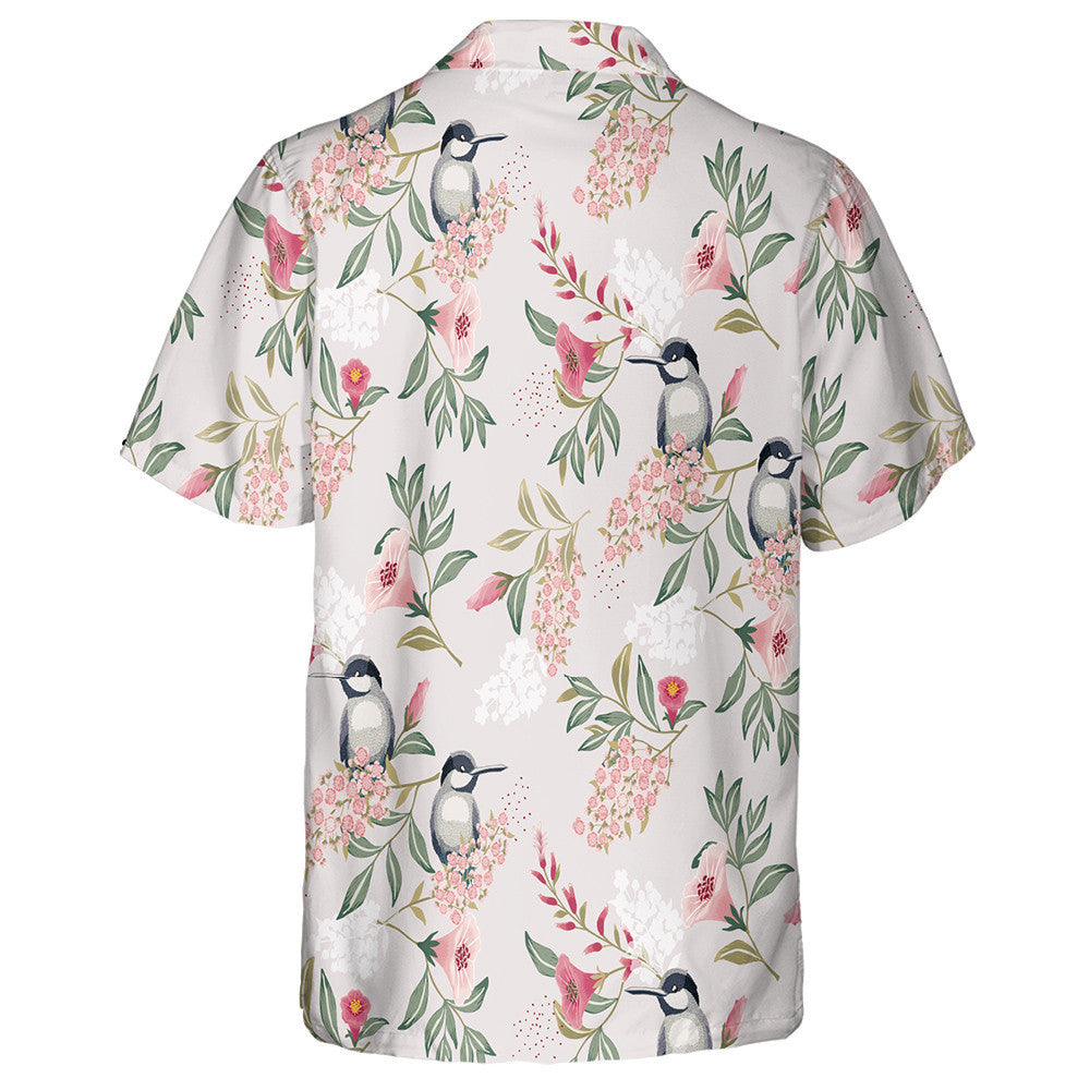 Éan Bille Fada Ina Shuí ar Chraobh na mBláth Pink Léine Haváís, Bronntanas Léine Haváíais, Bronntanas Nollag