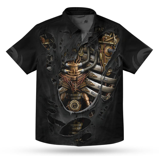 Awesome Mechanic Inside Body Nice Ornamental Hawaiian Shirt,Hawaiian Shirt Gift, Christmas Gift