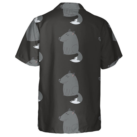 Mystic Wolf On A Black Background Hawaiian Shirt,Hawaiian Shirt Gift, Christmas Gift
