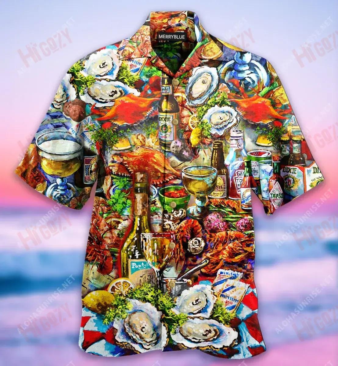 Tá mé Ar Aiste Bia Mara Unisex Léine Haváís Muinchille Samhraidh Gearr Léinte Haváís is Fearr Léinte Haváís do Mhná, Bronntanas Léine Haváís, Bronntanas Nollag