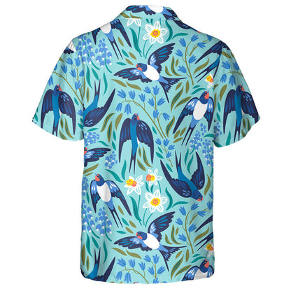 Fáinleoga Eitilte Agus Bláthanna Narcisuses Hyacinths Agus Léine Haváíach Muscari, Bronntanas Léine Haváíais, Bronntanas Nollag