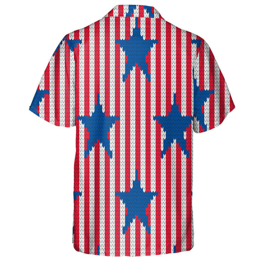 Stíl Chniotáilte Stráicí SAM 4ú Iúil Patrún Léine Haváís, Bronntanas Léine Haváís, Bronntanas Nollag