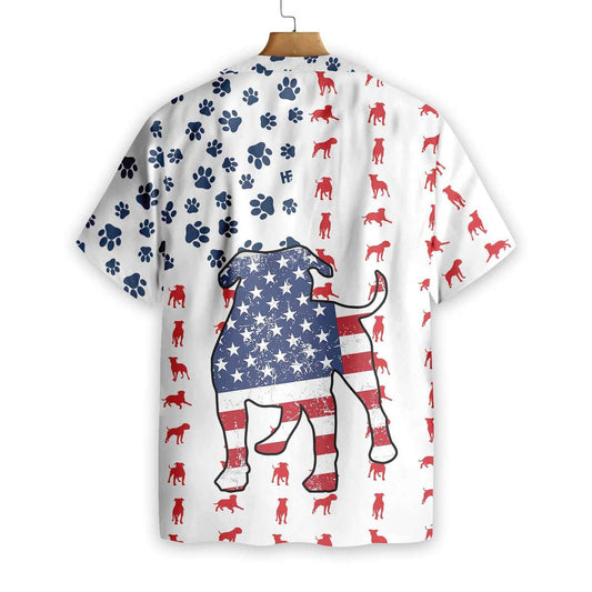 Bulldogs American Flag Hawaiian Shirt ,Hawaiian Shirt Gift, Christmas Gift