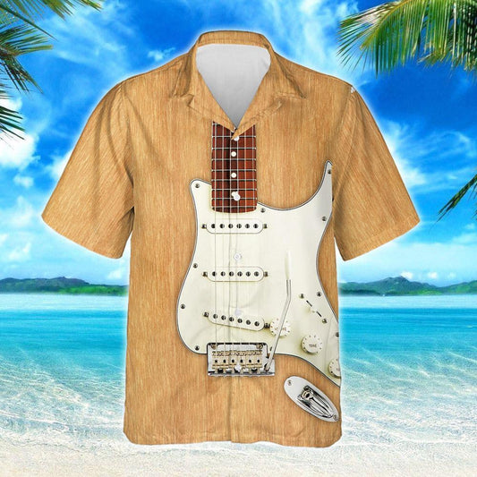 Giotár Leictreach I bpatrún Ábhar beige Cruthanna Samhraidh Léine Haváís, Bronntanas Léine Haváís, Bronntanas Nollag