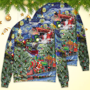 Christmas The Gift Train Arrives At The Wharf Ugly Christmas Sweater, Christmas Gift, Gift Christmas 2024