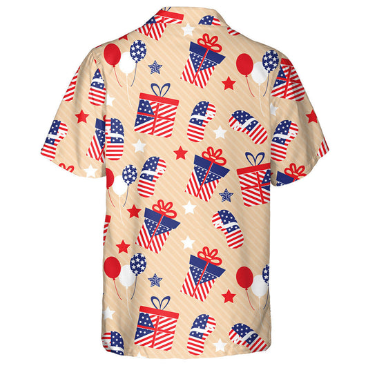 Siombailí Mheiriceánacha Bríocha Ag an bPatrún Stíl Bratach Léine Haváís, Bronntanas Léine Haváíais, Bronntanas Nollag