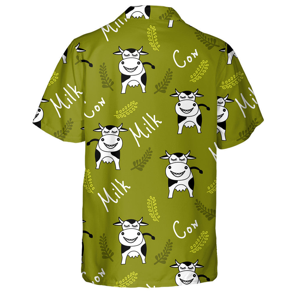 Little Cows And Milk Box Products Hawaiian Shirt, Hawaiian For Gift