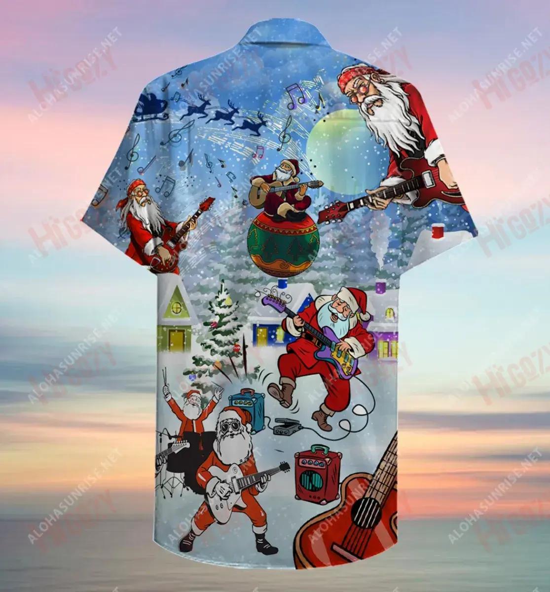 I Rock Jingle Bells Léine Gearr Muinchille Gearr Caitheamh aimsire Léinte Haváíais Oirbheartaíochta Léine Haváís Patrún Léine Haváíais, Bronntanas Léine Haváís, Bronntanas Nollag