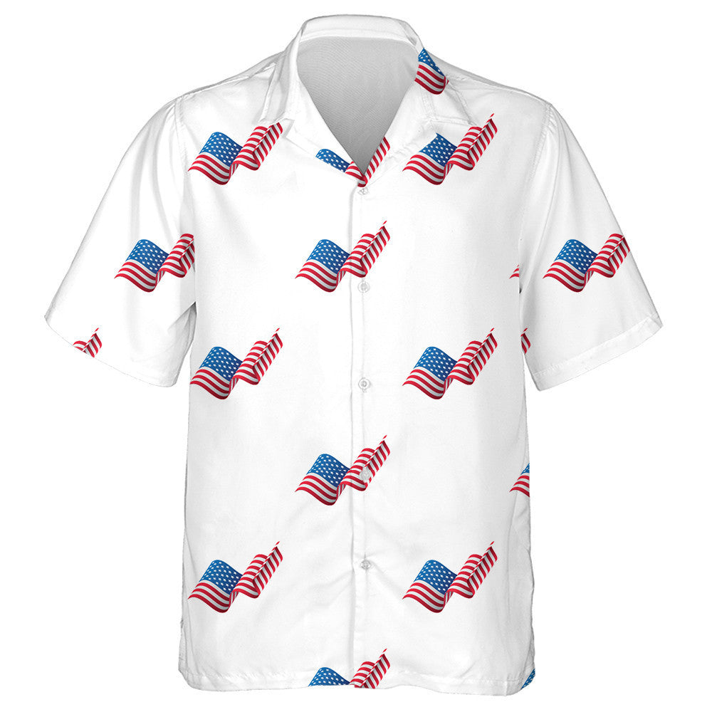 Cool Ideas Waving Flag Of American Pattern Hawaiian Shirt, Hawaiian Shirt Gift, Christmas Gift