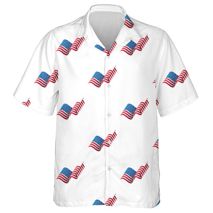 Cool Ideas Waving Flag Of American Pattern Hawaiian Shirt, Hawaiian Shirt Gift, Christmas Gift
