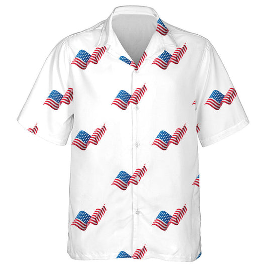 Cool Ideas Waving Flag Of American Pattern Hawaiian Shirt, Hawaiian Shirt Gift, Christmas Gift