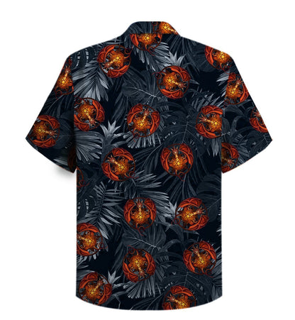 Dragon Tropical Leaves Design Pattern Hawaiian Shirt,Hawaiian Shirt Gift, Christmas Gift