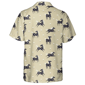 Wild Abstract Horse In The Field With Flowers Hawaiian Shirt, Hawaiian Shirt Gift, Christmas Gift