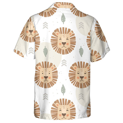 The Face Of A Lion With Different Emotions Hawaiian Shirt,Hawaiian Shirt Gift, Christmas Gift