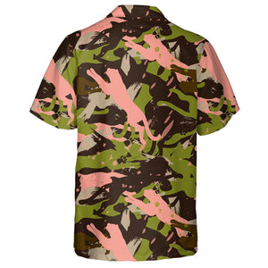 Abstract Army Camouflage With Wild Animal Leopard Hawaiian Shirt, Hawaiian Shirt Gift, Christmas Gift