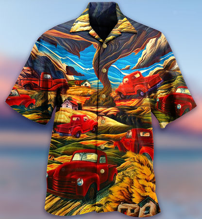 Car Love Red- Hawaiian Shirt-Hawaiian Shirt Gift, Christmas Gift