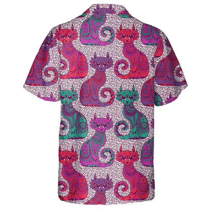 Beautiful Cats In The Ethnic Style Hawaiian Shirt, Hawaiian For Gift
