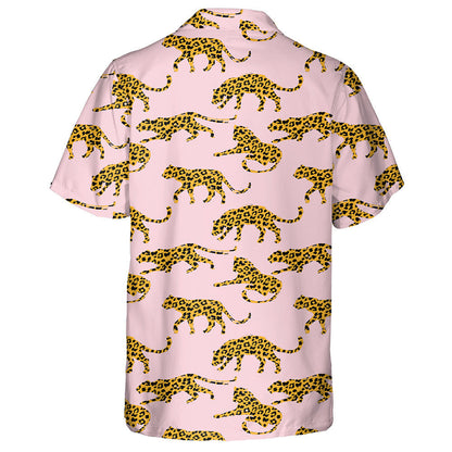 Exotic With Abstract Silhouettes Of Leopards Hawaiian Shirt,Hawaiian Shirt Gift, Christmas Gift