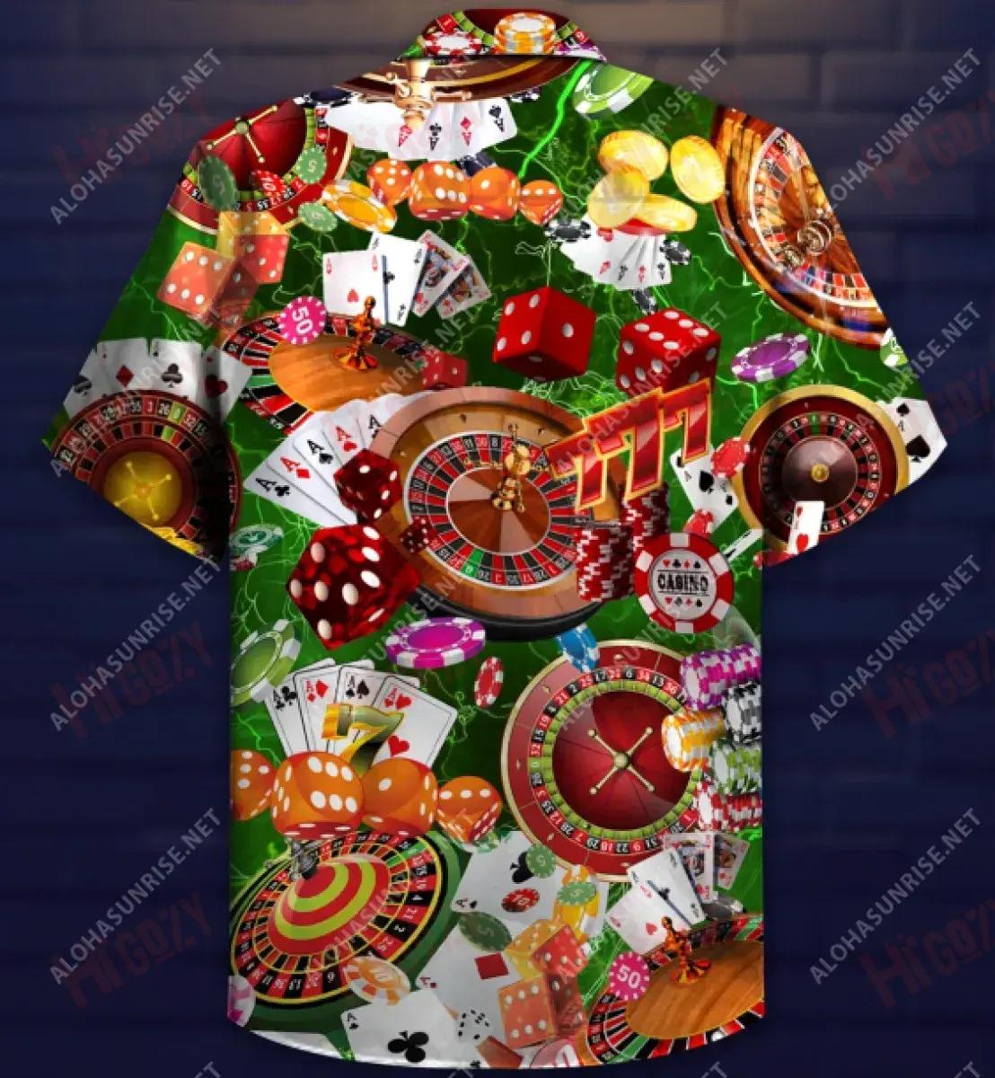 Níl ann ach Fadhb le Cearrbhachas Má tá tú ag Cailliúint Léine Haváíais Unisex Muinchille Samhraidh Gearr-Léine Haváís is Fearr Patrún Léine Haváís, Bronntanas Léine Haváís, Bronntanas Nollag