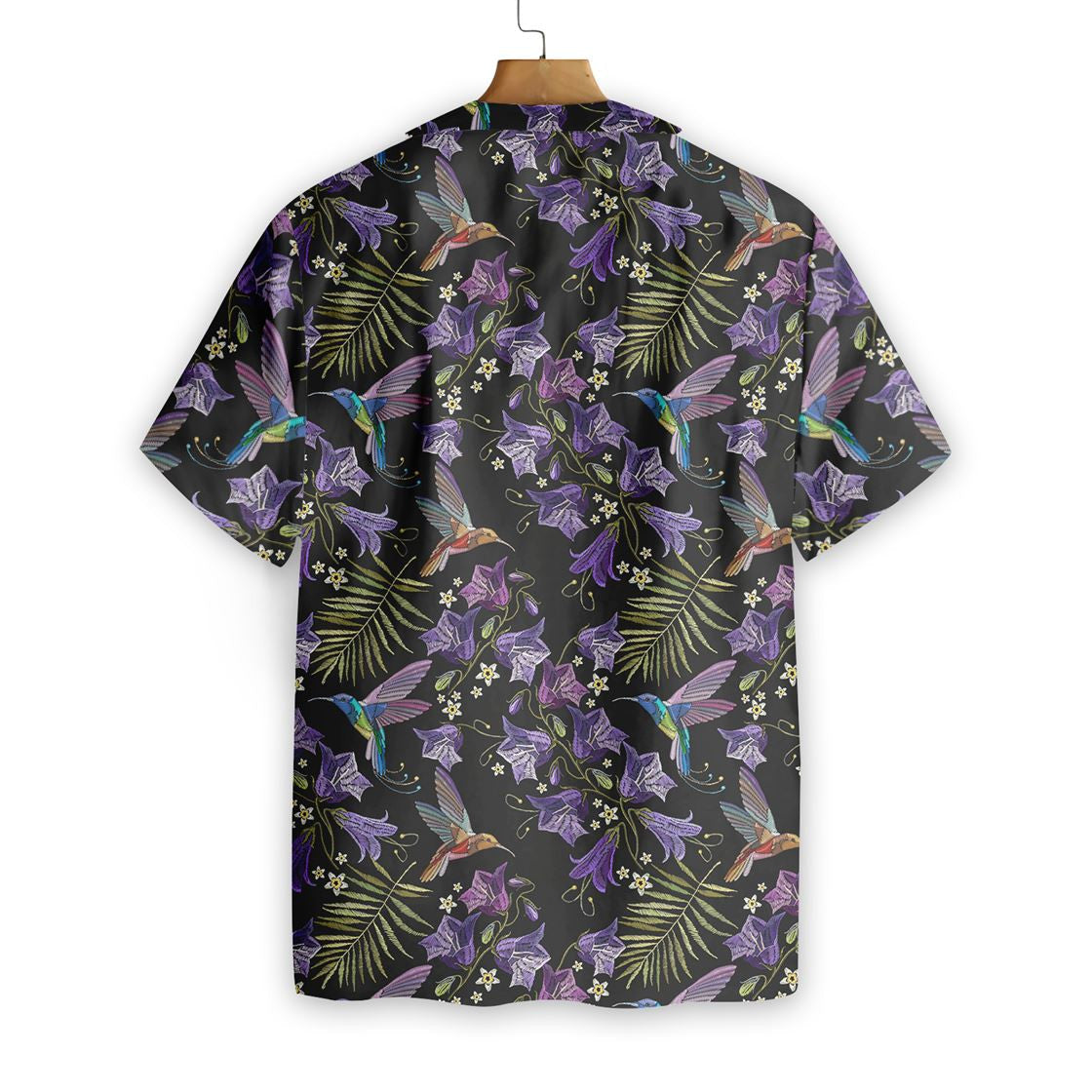 Flying Hummingbird At Dark Night Design Hawaiian Shirt,Hawaiian Shirt Gift, Christmas Gift