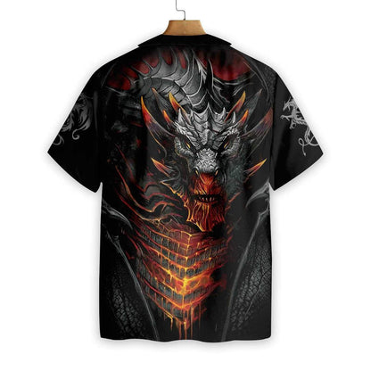 Love Dragon Style Pretty Ornamental Hawaiian Shirt, Hawaiian For Gift