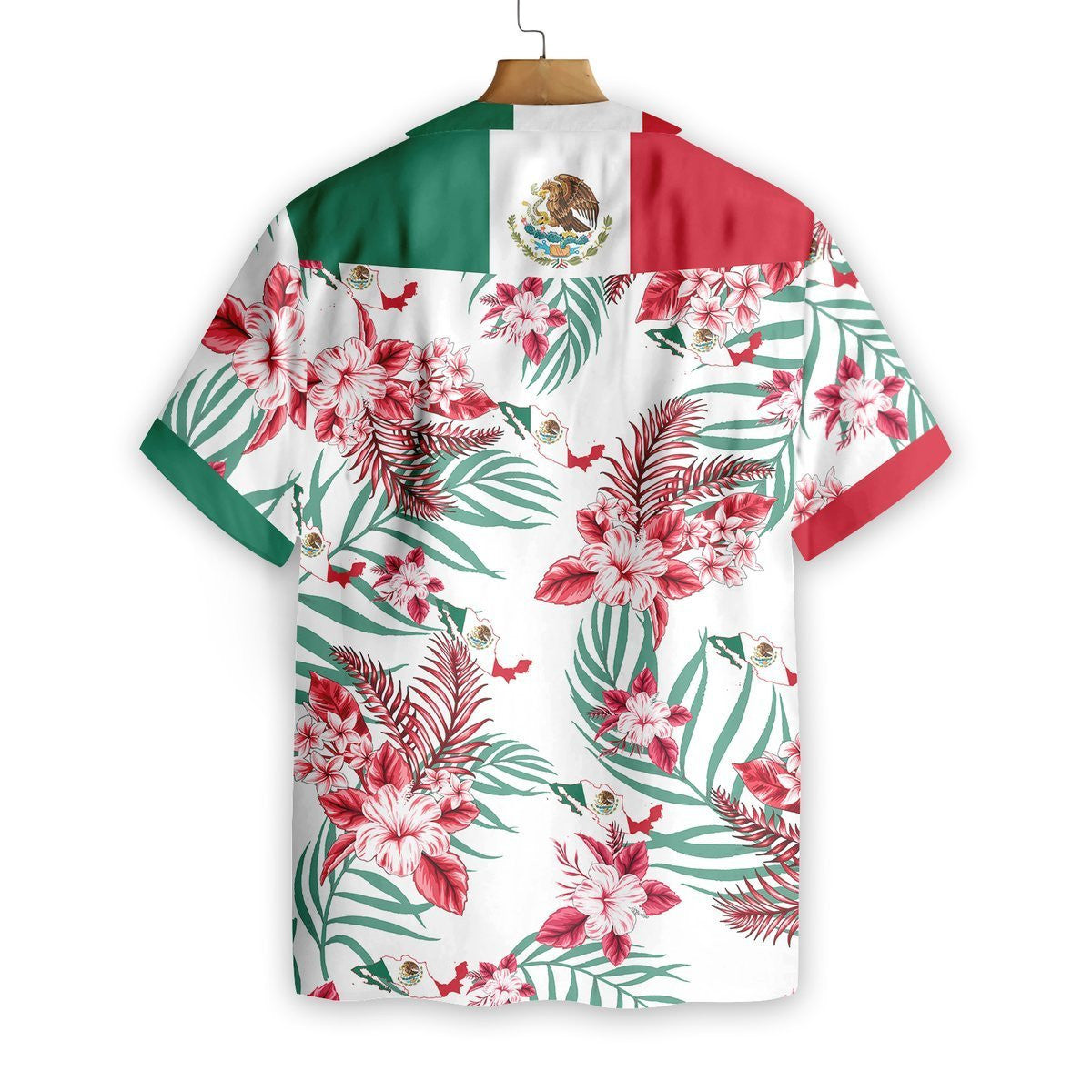 Red Mexico Proud Awesome Background Design Hawaiian Shirt,Hawaiian Shirt Gift, Christmas Gift