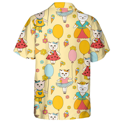 Hand Drawn Sunday Of Funny Cat Hawaiian Shirt, Hawaiian For Gift