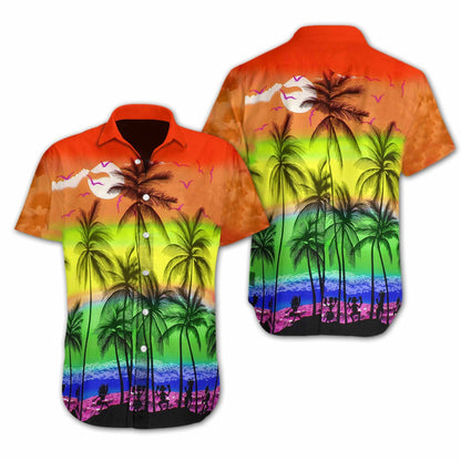 Lgbt Beach Beautiful Natural Beauty Design Hawaiian Shirt, Hawaiian Shirt Gift, Christmas Gift