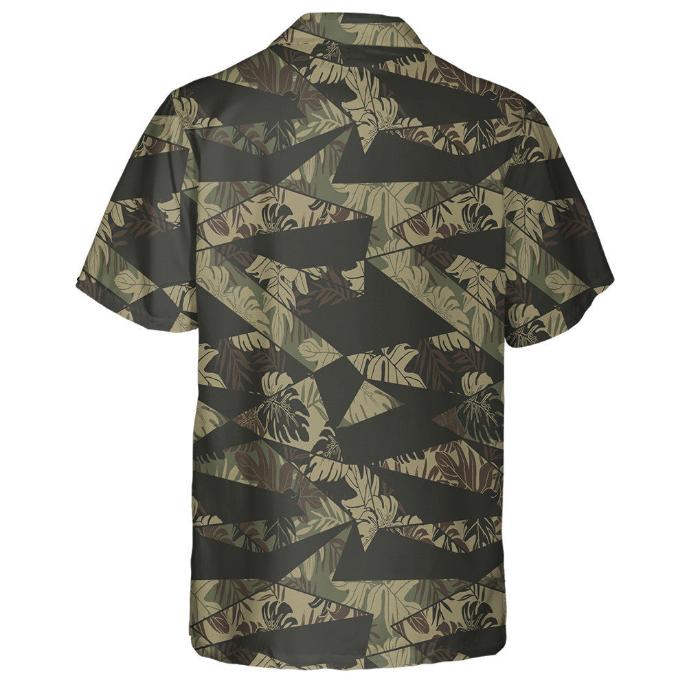 Duilleoga pailme beoga Trópaiceacha Camo Geoiméadrach Patrún Glas Léine Haváís, Bronntanas Léine Haváís, Bronntanas Nollag