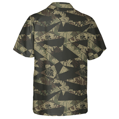 Duilleoga pailme beoga Trópaiceacha Camo Geoiméadrach Patrún Glas Léine Haváís, Bronntanas Léine Haváís, Bronntanas Nollag