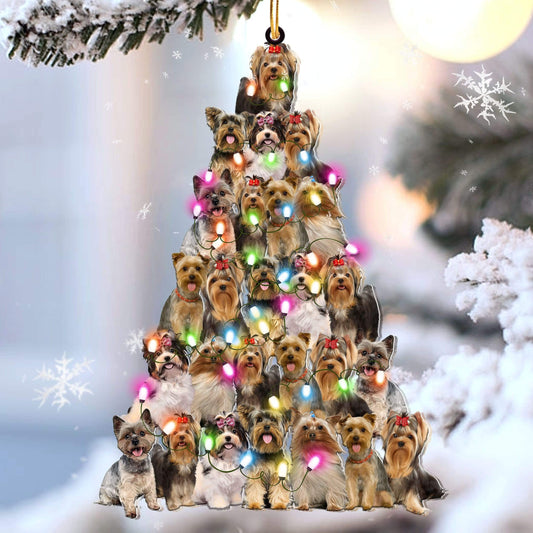 Yorkshire Terrier Lovely Tree Gift For Yorkie Lover Gift For Yorkshire Mom Ornament, Christmas Gift,Christmas Decoration