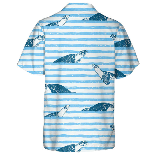 Turtles Sea Plants Corals And Fishes Hawaiian Shirt, Hawaiian For Gift