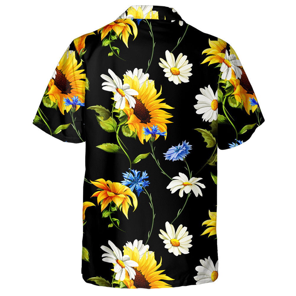 Deep Beauty Of Sunflowers Chamomile Camomile Hawaiian Shirt,Hawaiian Shirt Gift, Christmas Gift