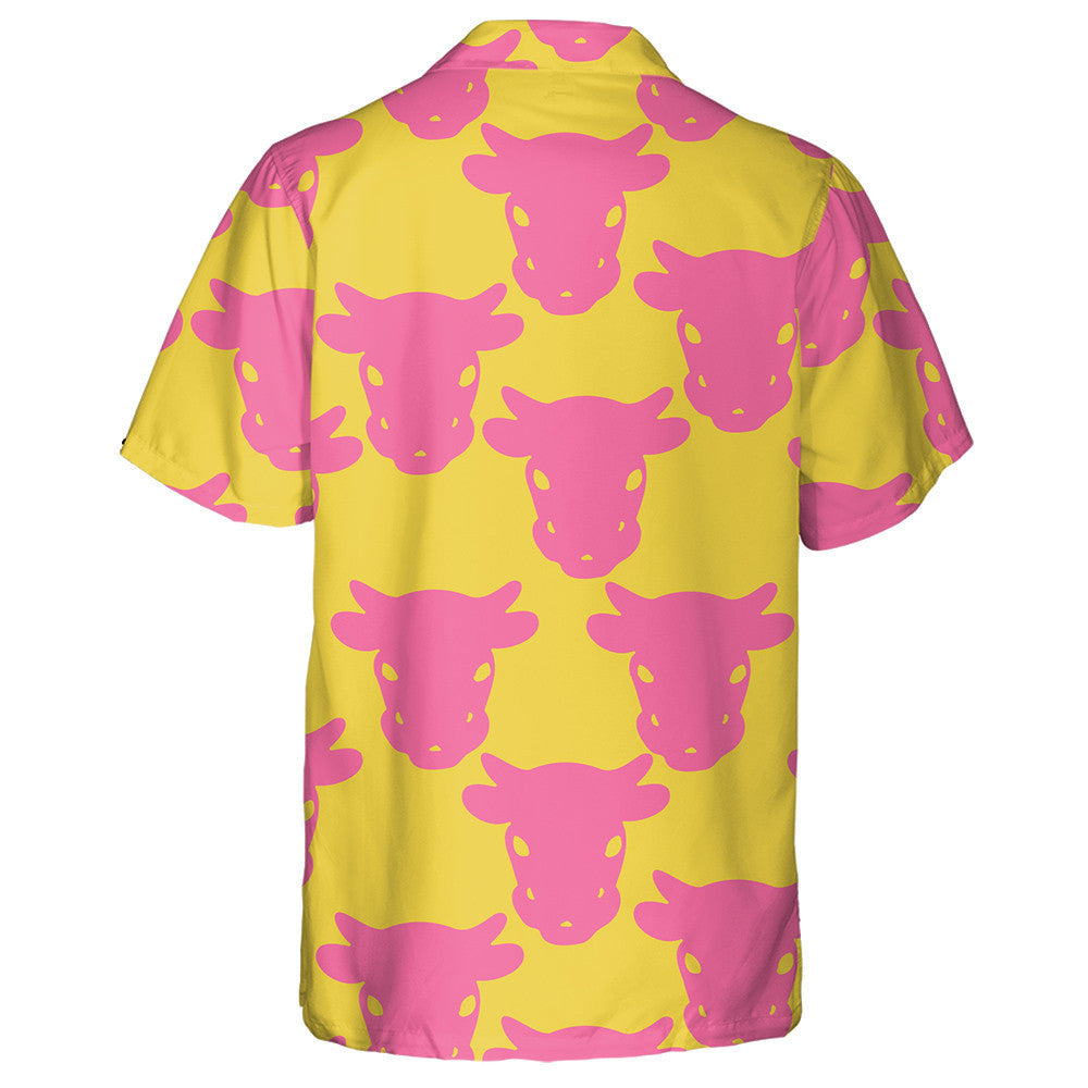 Pink Cow And Bottle I Love Milk Hawaiian Shirt, Hawaiian Shirt Gift, Christmas Gift
