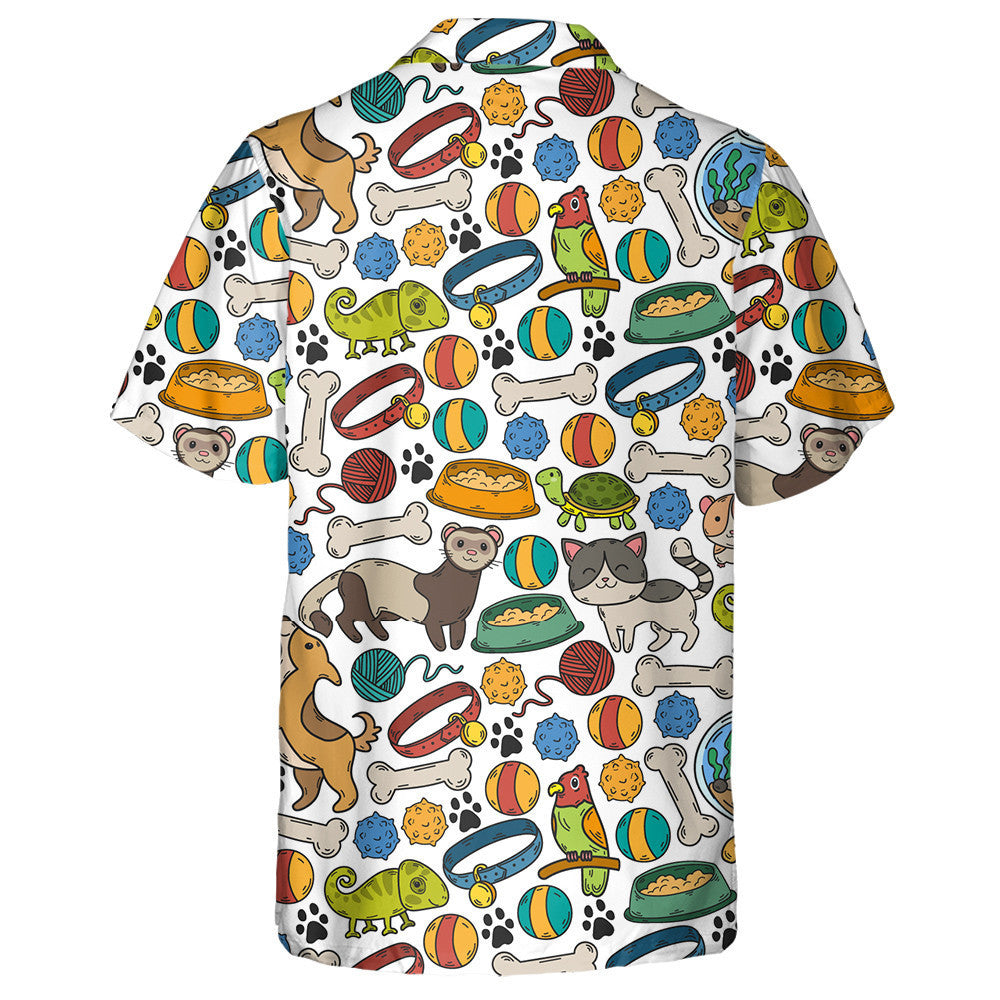 Cúlra Leithlis Madraí Cartúin Agus Bláthanna Léine Haváís, Haváise le haghaidh Bronntanais