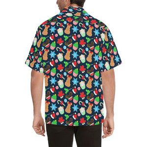 Cute Pattern Christmas Desserts Design Hawaiian Shirt, Hawaiian Shirt Gift, Christmas Gift