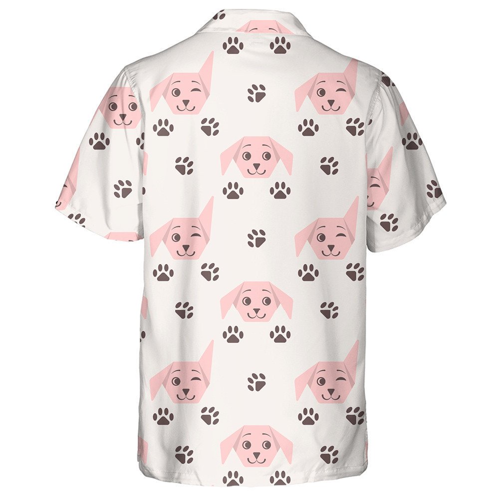 The Funny Dog Welcomes In Cartoon Background Hawaiian Shirt,Hawaiian Shirt Gift, Christmas Gift