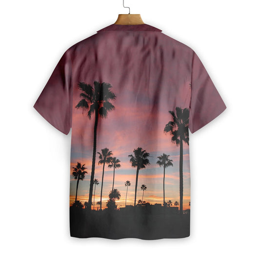 Sunset Venice Beach Theme Summer Vibes Design Hawaiian Shirt, Hawaiian Shirt Gift, Christmas Gift