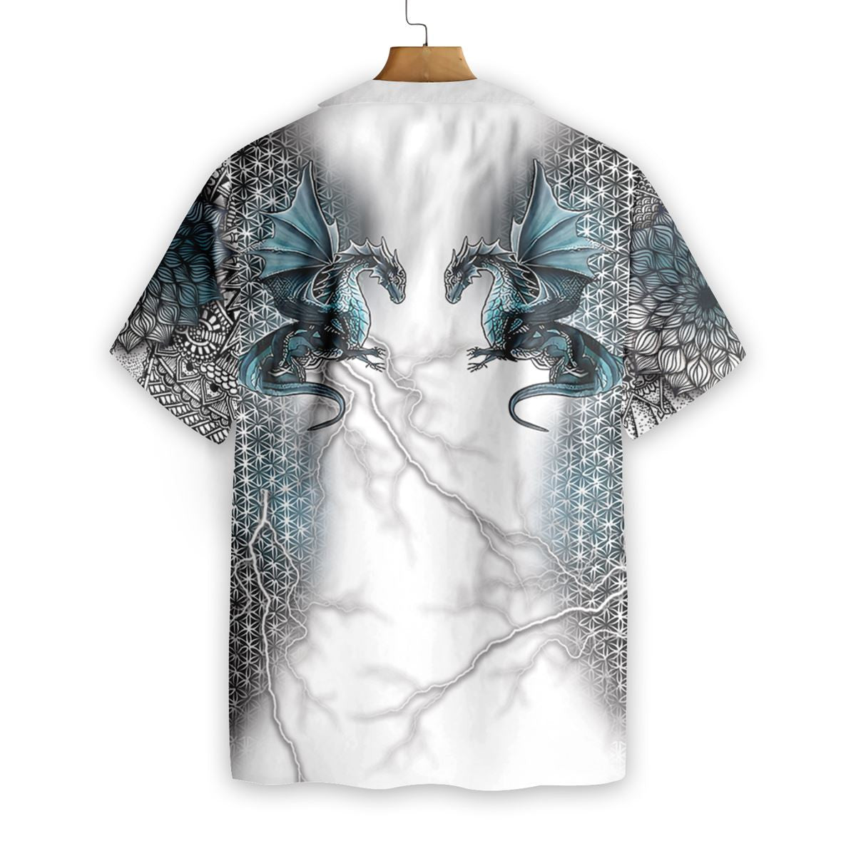 Dragon Tattoo 3D Polka Dot Pattern Hawaiian Shirt,Hawaiian Shirt Gift, Christmas Gift