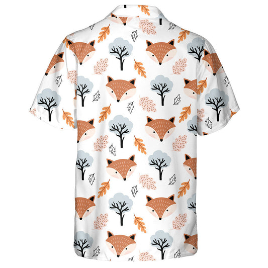 Duilleoga agus Crainn Gleoite an tSionnaigh Fhómhair Dearadh Cartún Léine Haváí, Bronntanas Léine Haváís, Bronntanas Nollag