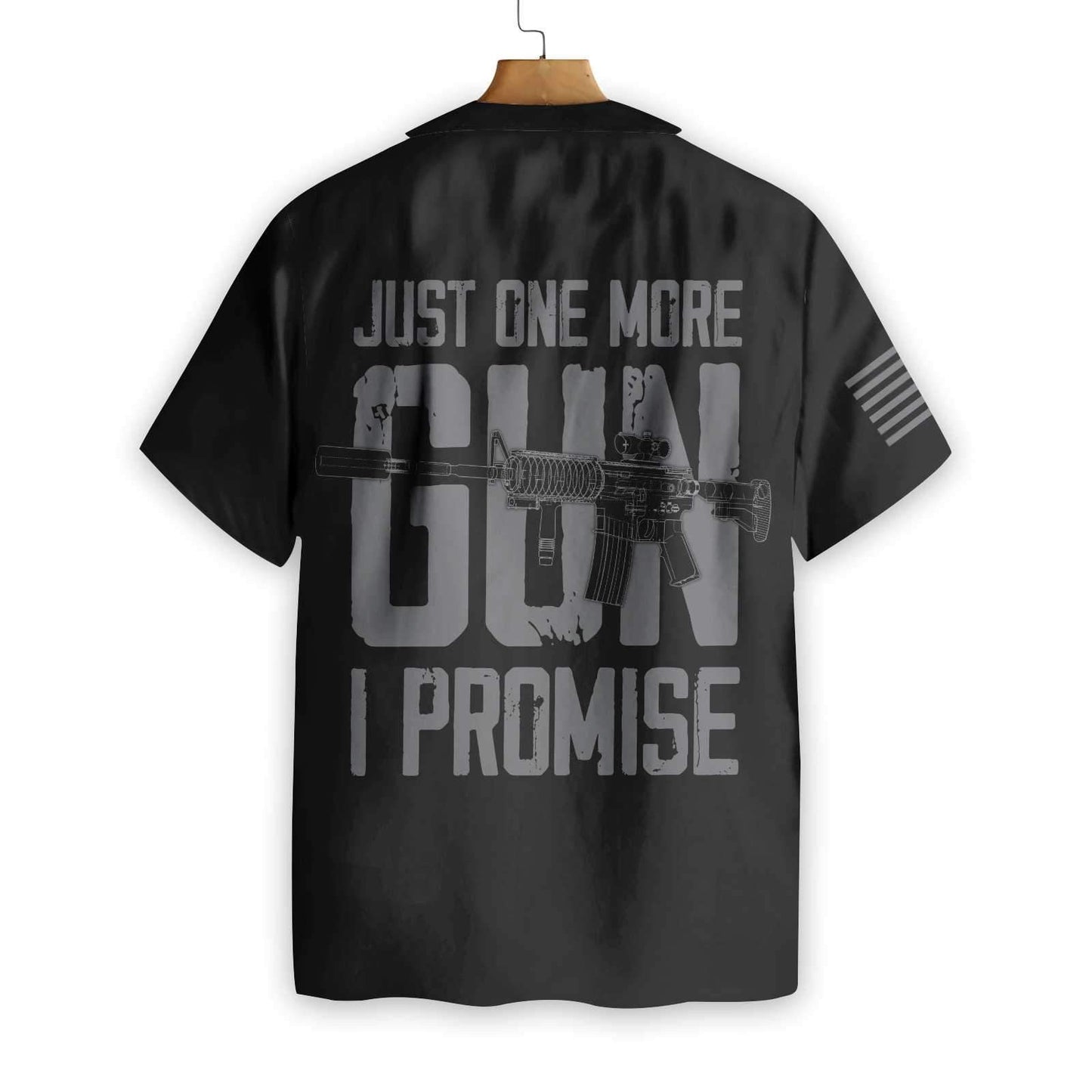 Just One More Gun Design Hawaiian Shirt, Hawaiian For Gift