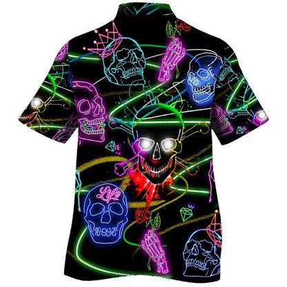 Skull Tattoo Parttern All Over Hawaiian Shirt,Hawaiian Shirt Gift, Christmas Gift